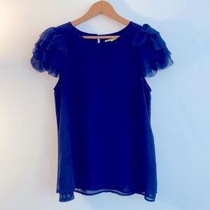 Gianni Bini navy blouse, M